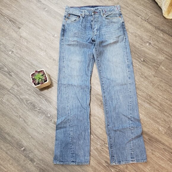 Vintage 1990s Y2K Guess Jeans Button Fly 100% Cotton Sz 30 - Picture 2 of 9